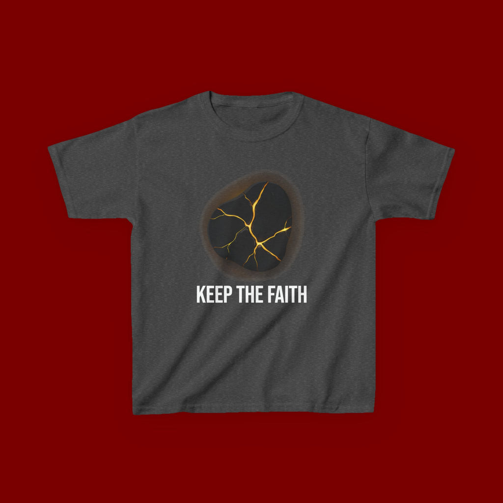 Keep The Faith Kids Tee — Kintsugi Stone Inspirational Children's T-Shirt