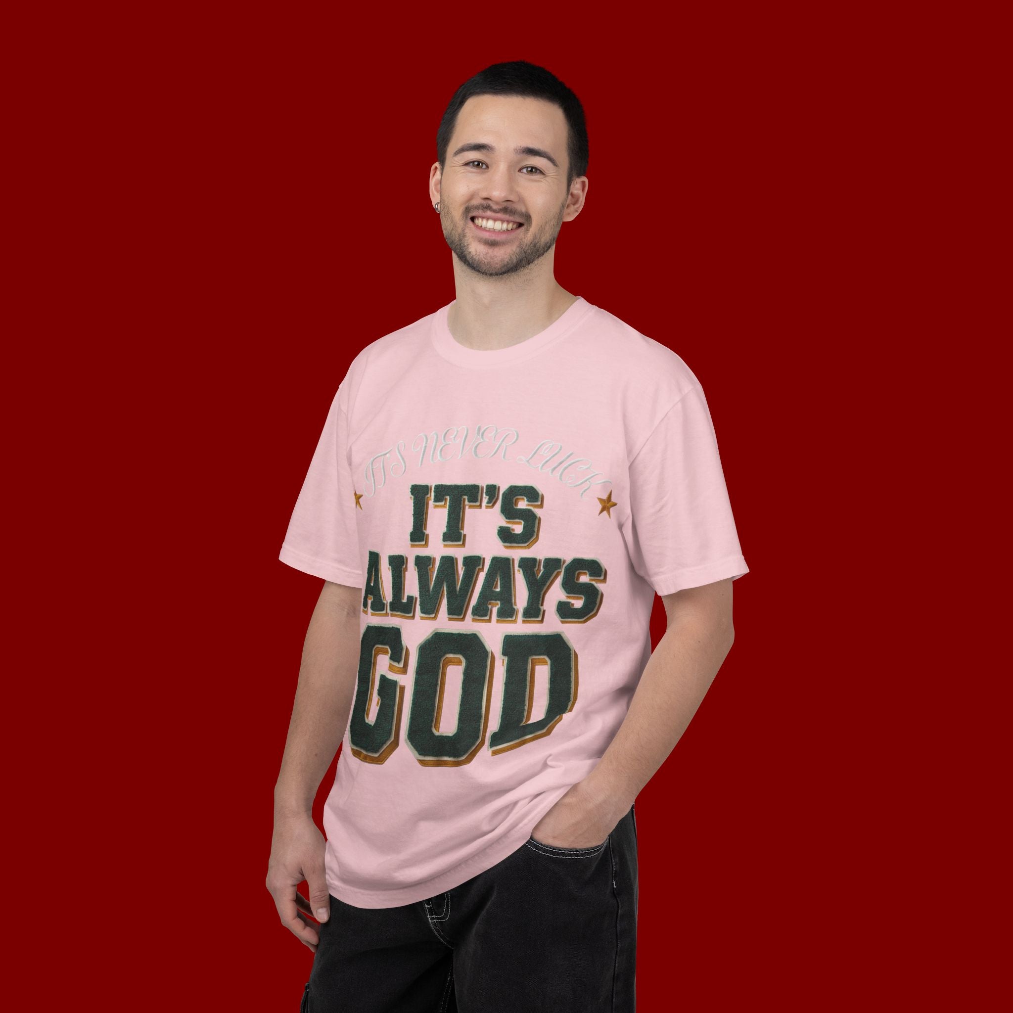 It’s Always God Graphic T-Shirt — Faith-Based Vintage Lettering Tee