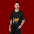 Put God First Chess King T-Shirt — Christian Faith Graphic Tee