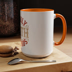 Faith Family Friends Accent Coffee Mug – Inspirational Religious Gift (11/15oz)