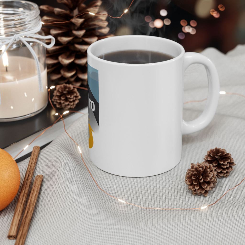 Inspirational 'Return to God' Ceramic Mug — Faith Road U-Turn Design (11oz, 15oz)