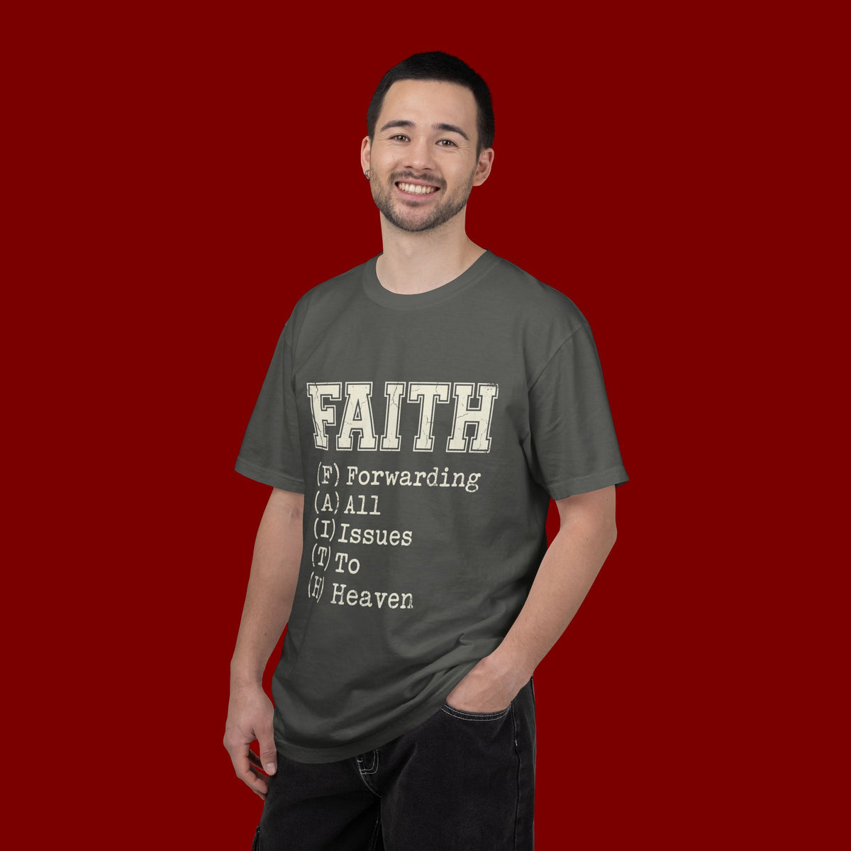 Faith Graphic T-Shirt — Minimalist Inspirational Tee