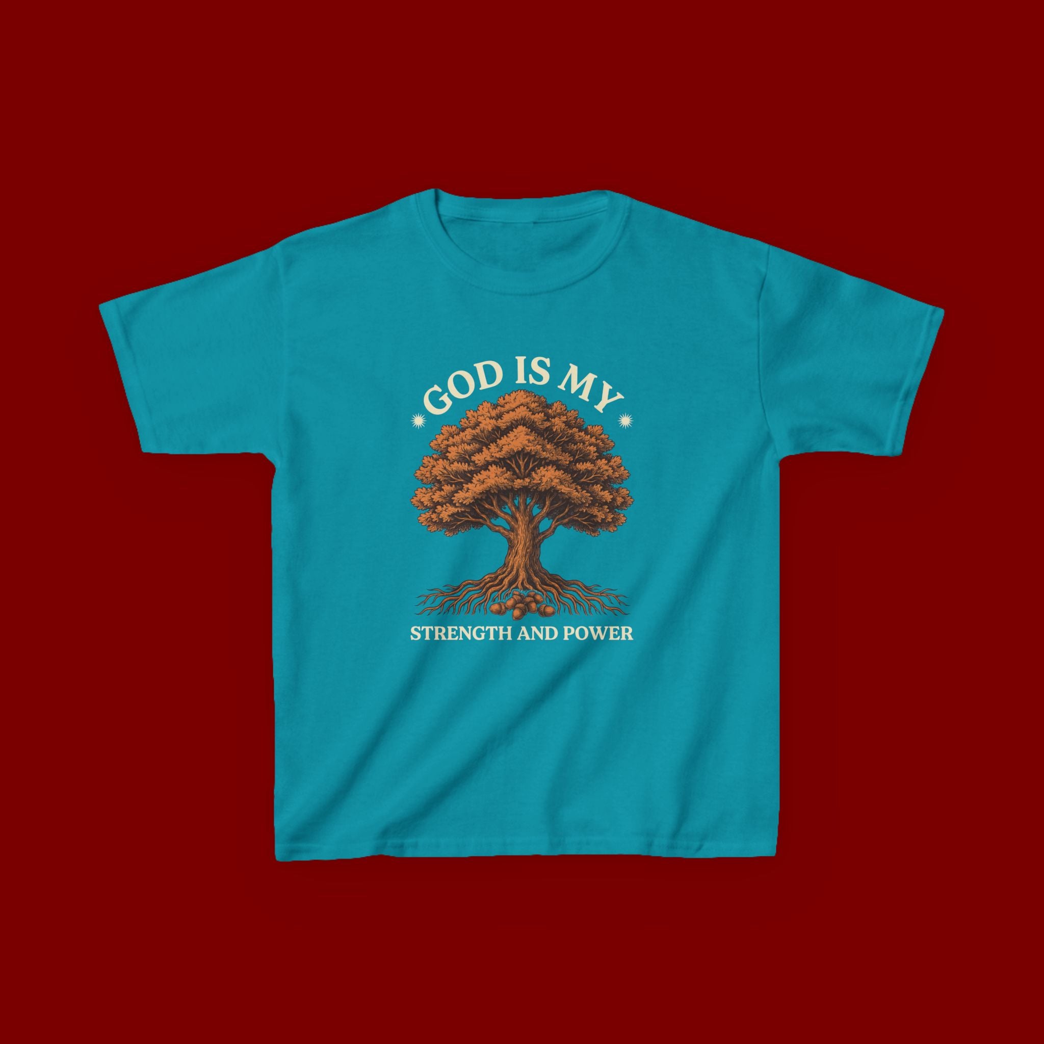 Autumn Oak Tree Kids T‑Shirt — Cozy Fall Nature Tee for Children