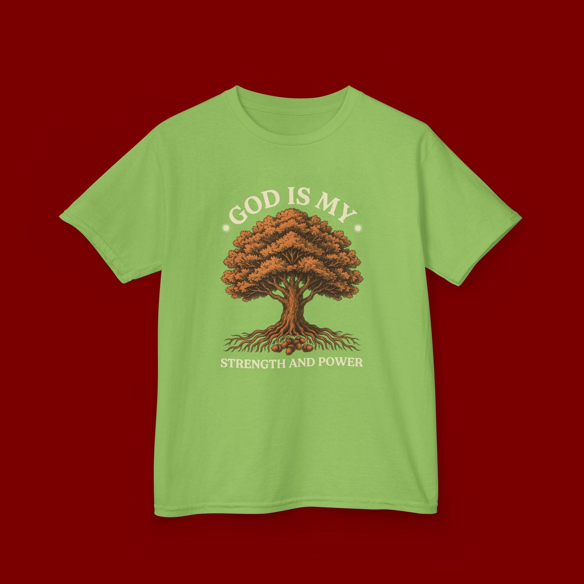 Autumn Oak Tree Kids T‑Shirt — Cozy Fall Nature Tee for Children