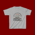 Kids Tee — “Faith Makes the Impossible Possible” Floral Inspirational Shirt
