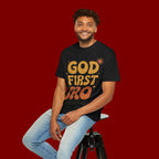 God First Bro T-Shirt — Retro Christian Faith Tee