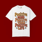 Positive Mind Positive Vibes Positive Life T-Shirt — Retro Daisy Graphic Tee