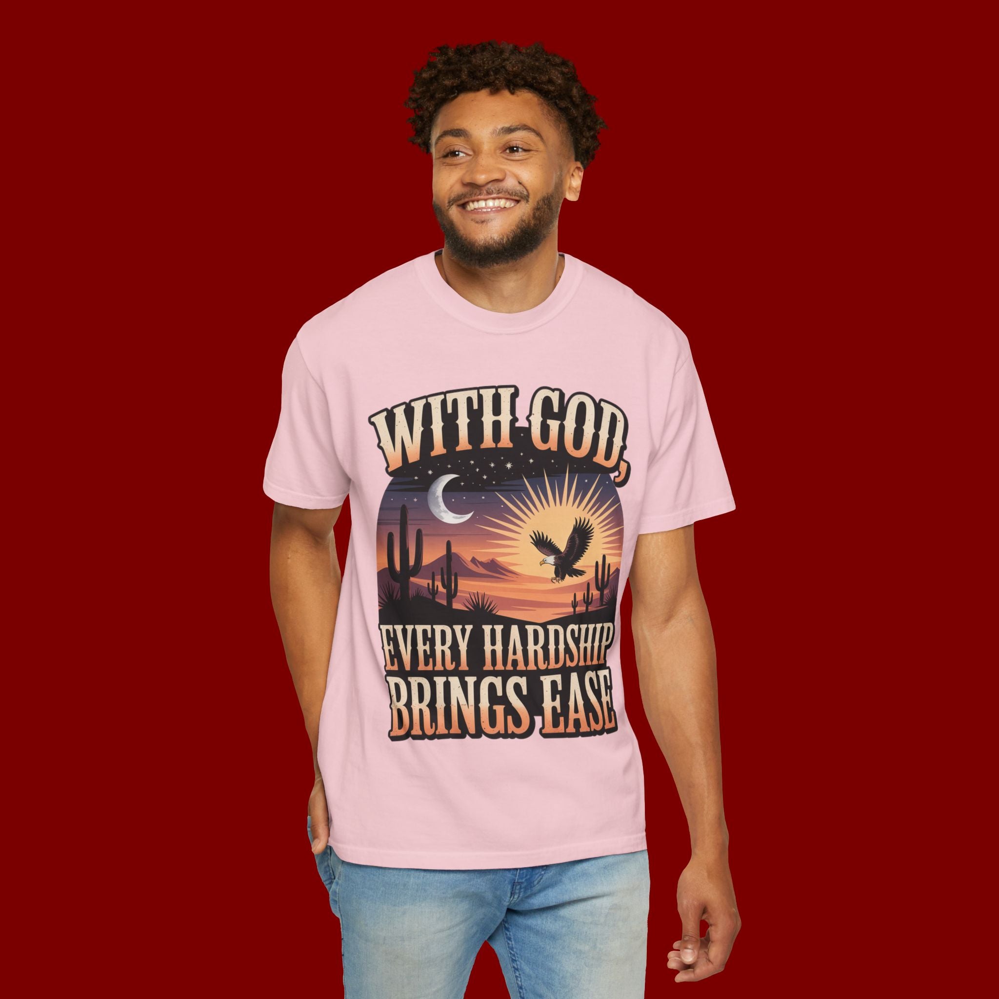 With God Every Hardship Brings Ease T-Shirt
