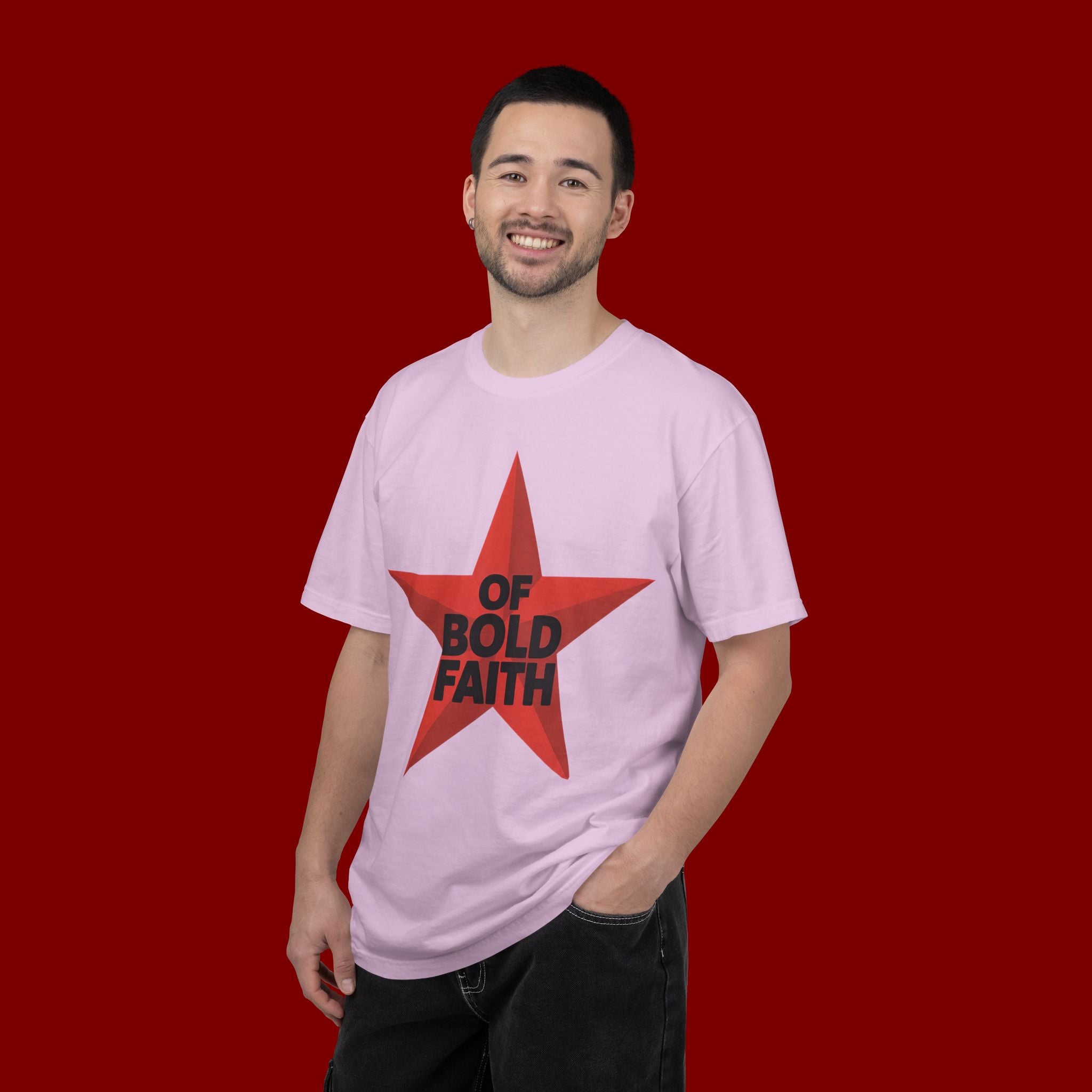 Bold Faith Star T-Shirt — "Of Bold Faith" Graphic Tee