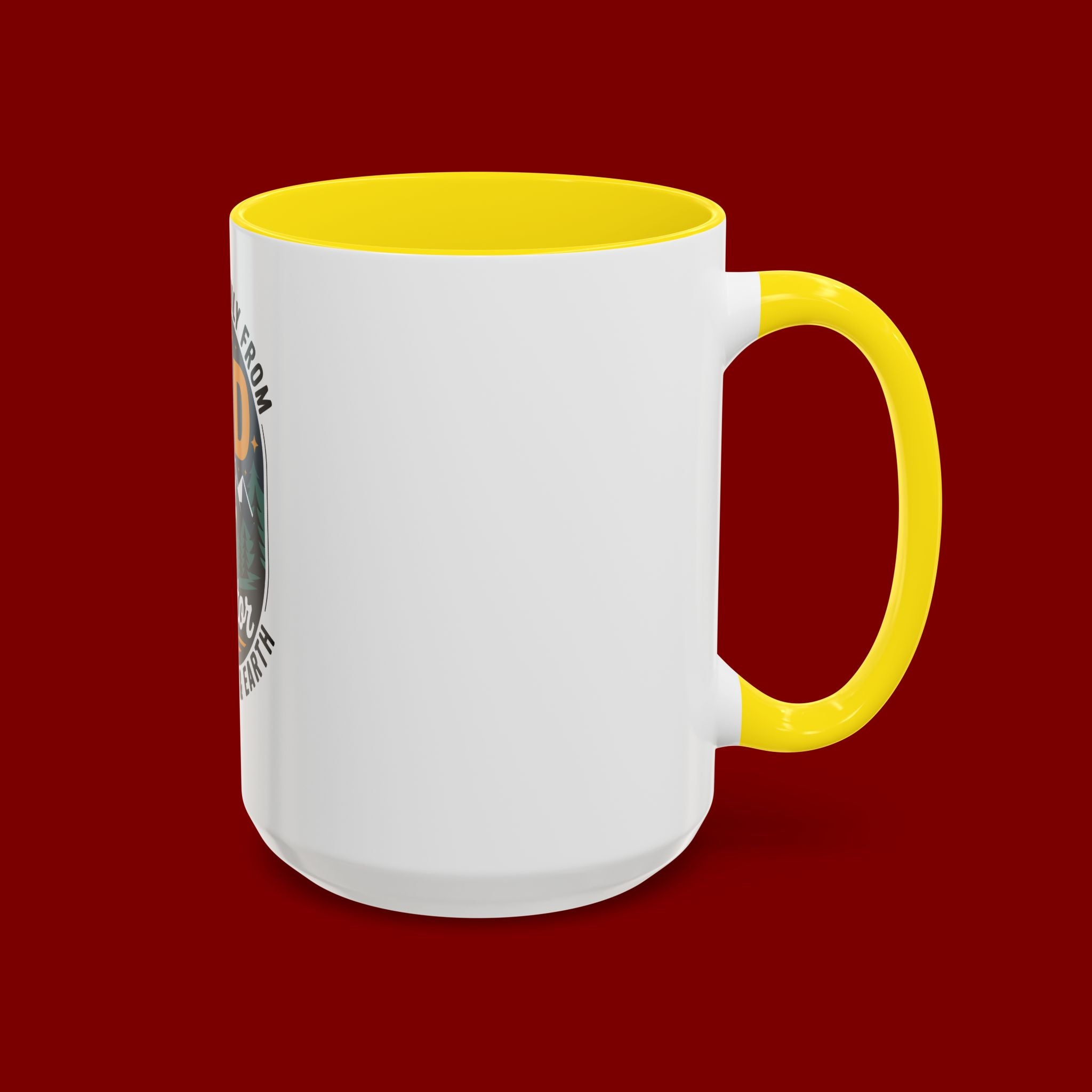 Christian Coffee Mug — “My Help Is Only From God The Creator” Accent Mug