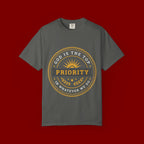 Priority Tee — "God Is The Top Priority" Christian Faith Graphic T-Shirt