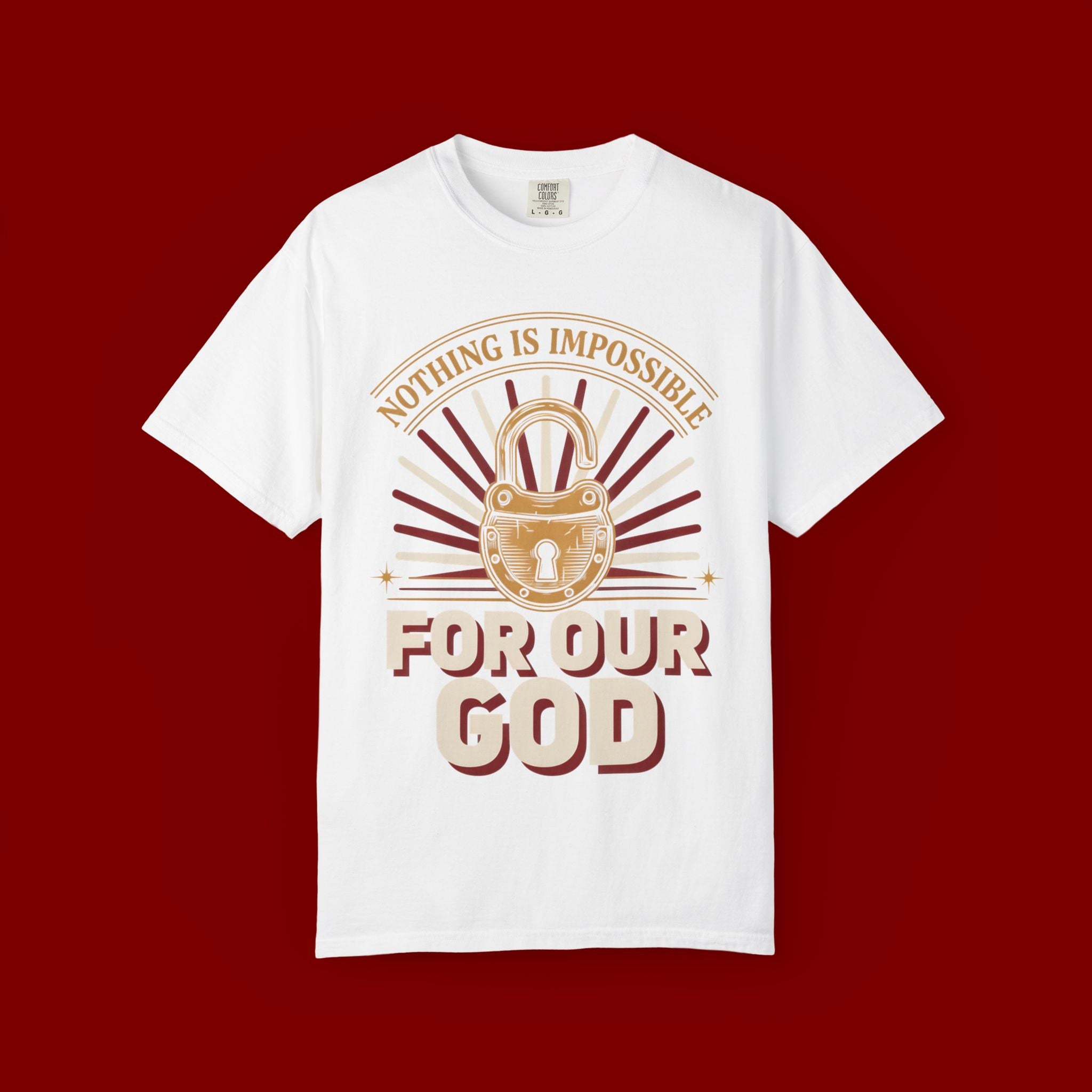 Nothing Is Impossible For Our God T-Shirt — Christian Faith Graphic Tee