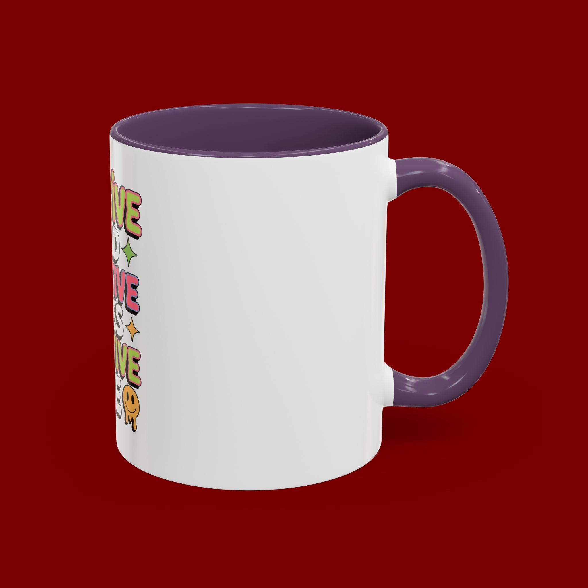 Positive Mind Positive Vibes Coffee Mug — Motivational Accent Mug