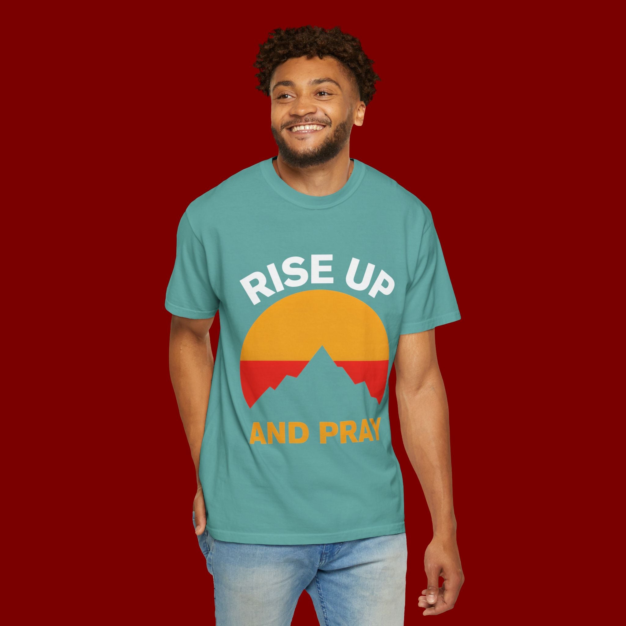 And Pray Mountain Sunset T-Shirt
