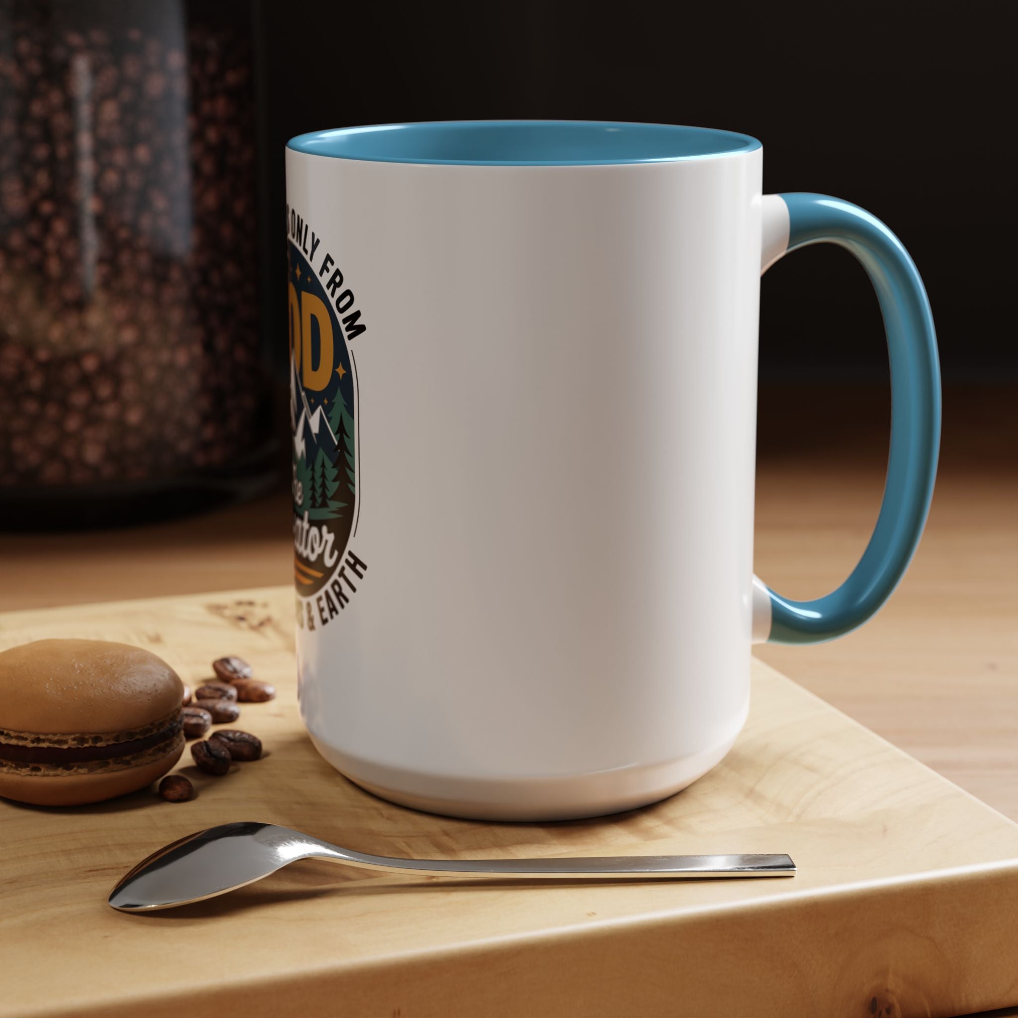 Christian Coffee Mug — “My Help Is Only From God The Creator” Accent Mug