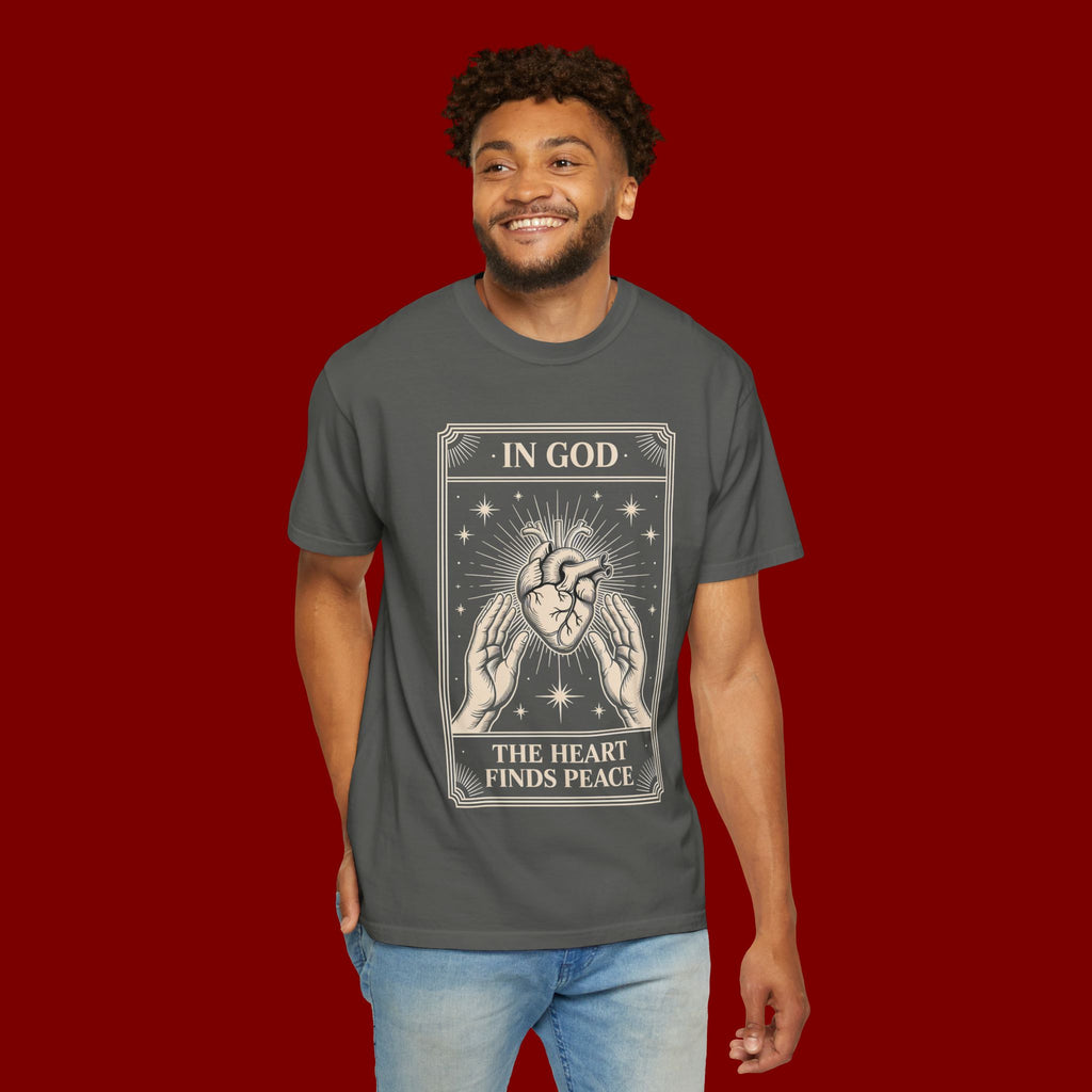 In God The Heart Finds Peace T-Shirt — Faith Graphic Tee