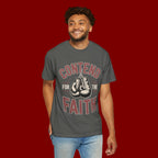Contend for the Faith T-Shirt — Vintage Boxing Gloves Christian Tee