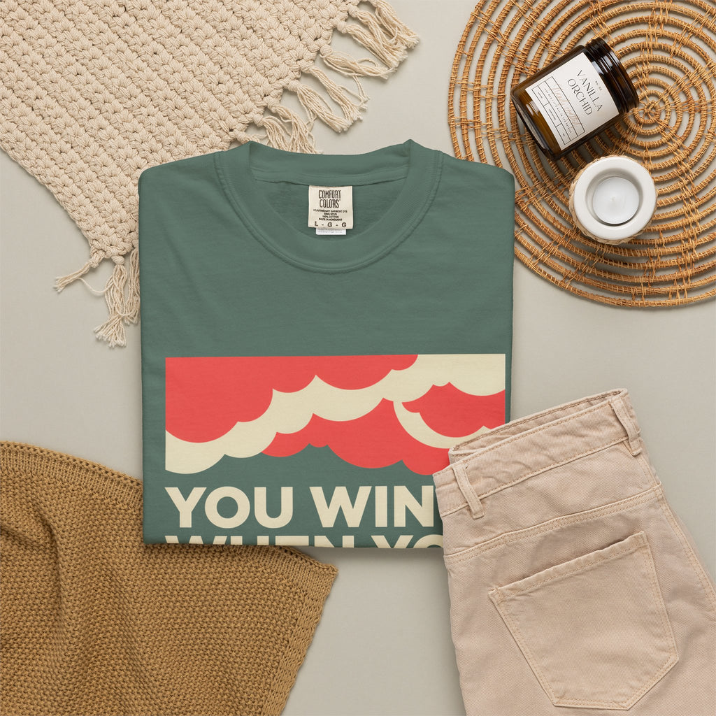 You Win When You Pray T-Shirt — Vintage Wave Faith Tee