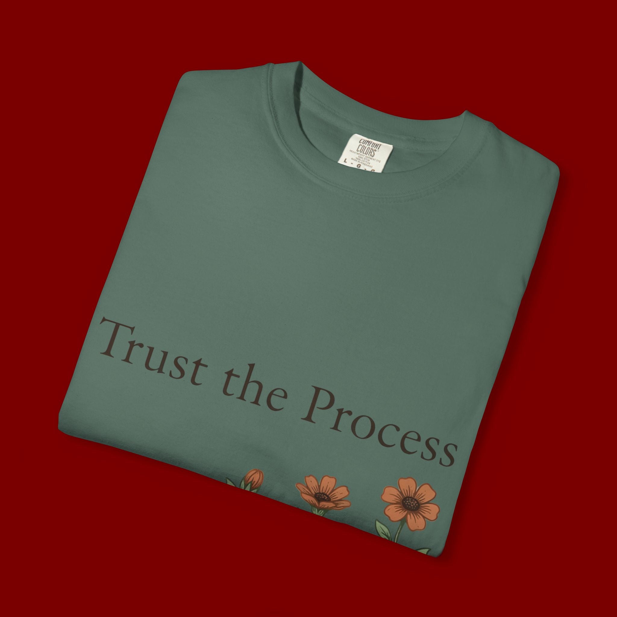 Trust the Process Floral T-Shirt — Growth Graphic Tee
