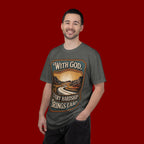 Inspirational Graphic T-Shirt — "With God, Every Hardship Brings Ease"