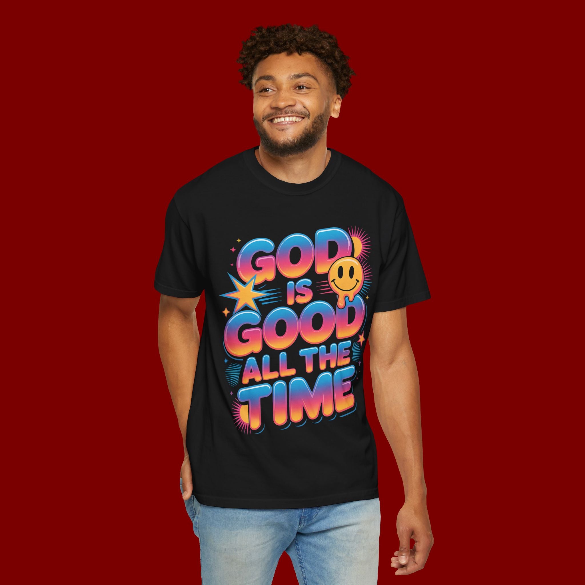 God Is Good All The Time T-Shirt — Positive Christian Graphic Tee