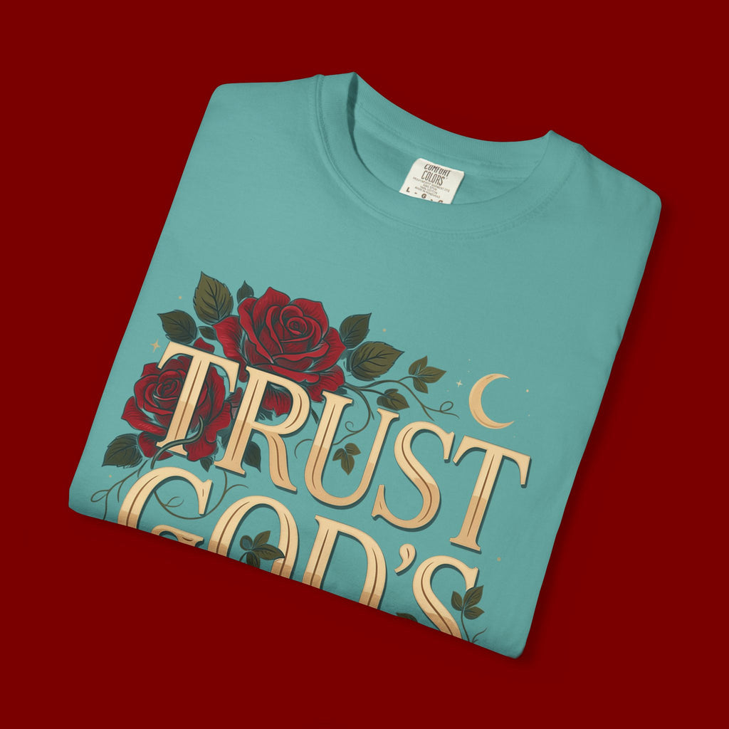 Trust God's Plan Floral T-Shirt — Inspirational Christian Tee