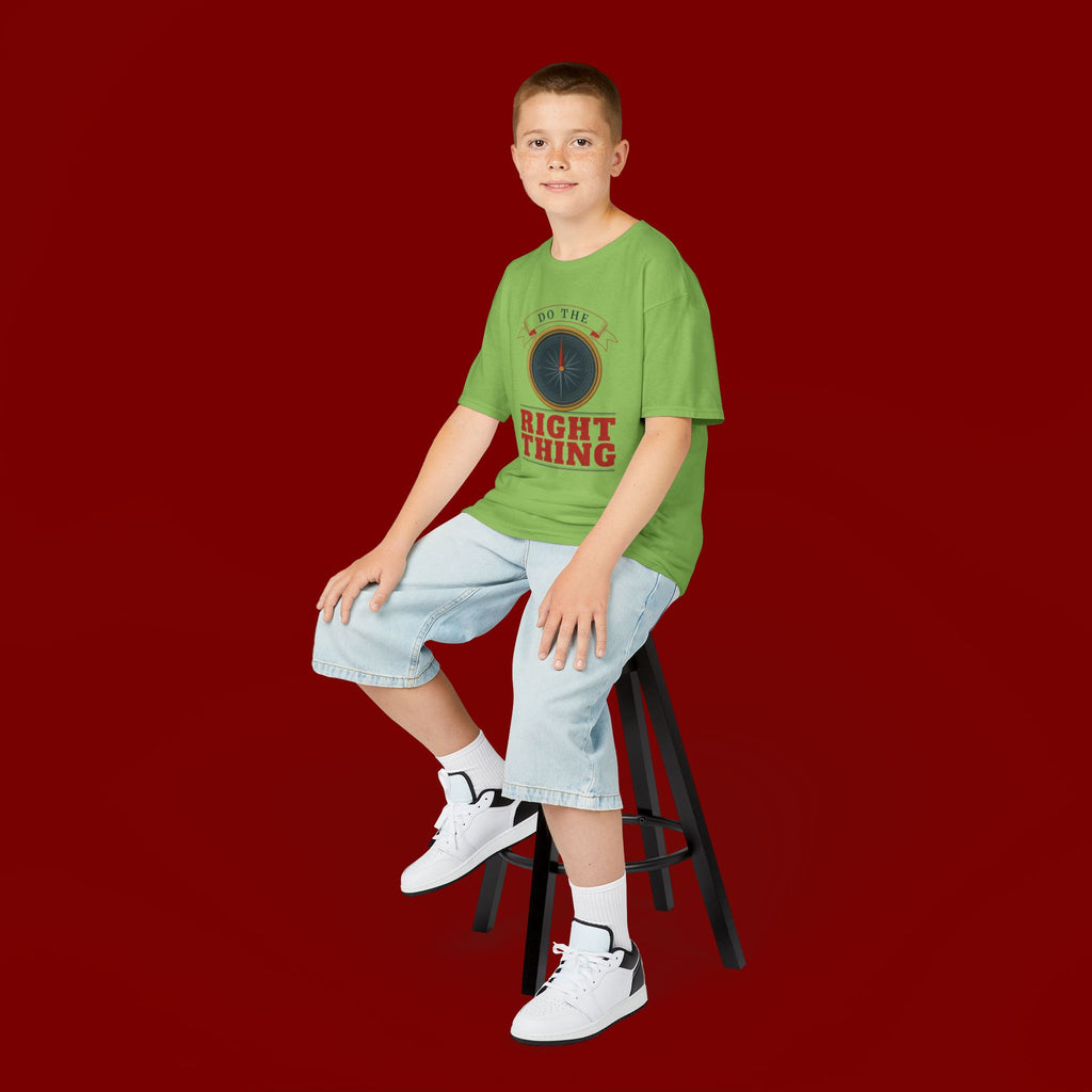 Do The Right Thing Kids T‑Shirt — Compass Graphic Moral Encouragement Tee
