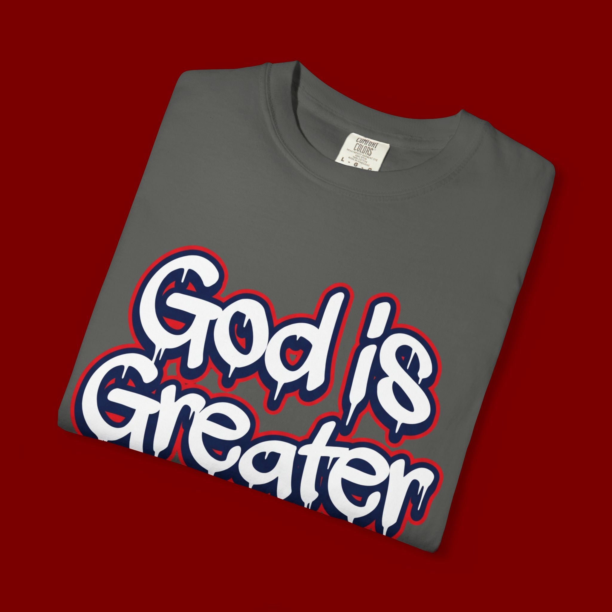 God Is Greater American Flag T-Shirt
