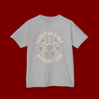Kids T-Shirt – "I Can't Go a Day Without God" Floral Lungs Christian Tee