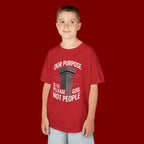 Kids T-Shirt — "Our Purpose Is To Please God, Not People" Faith Graphic Tee