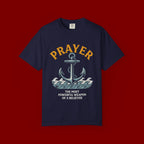 Prayer Anchor T-Shirt — "Prayer: The Most Powerful Weapon of a Believer" Christian Faith Tee