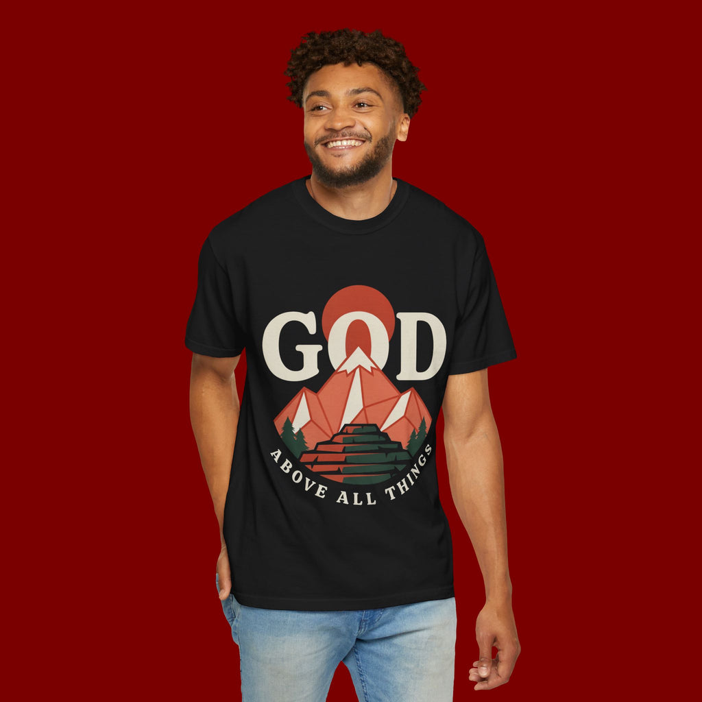 God Above All Things Mountain T-Shirt