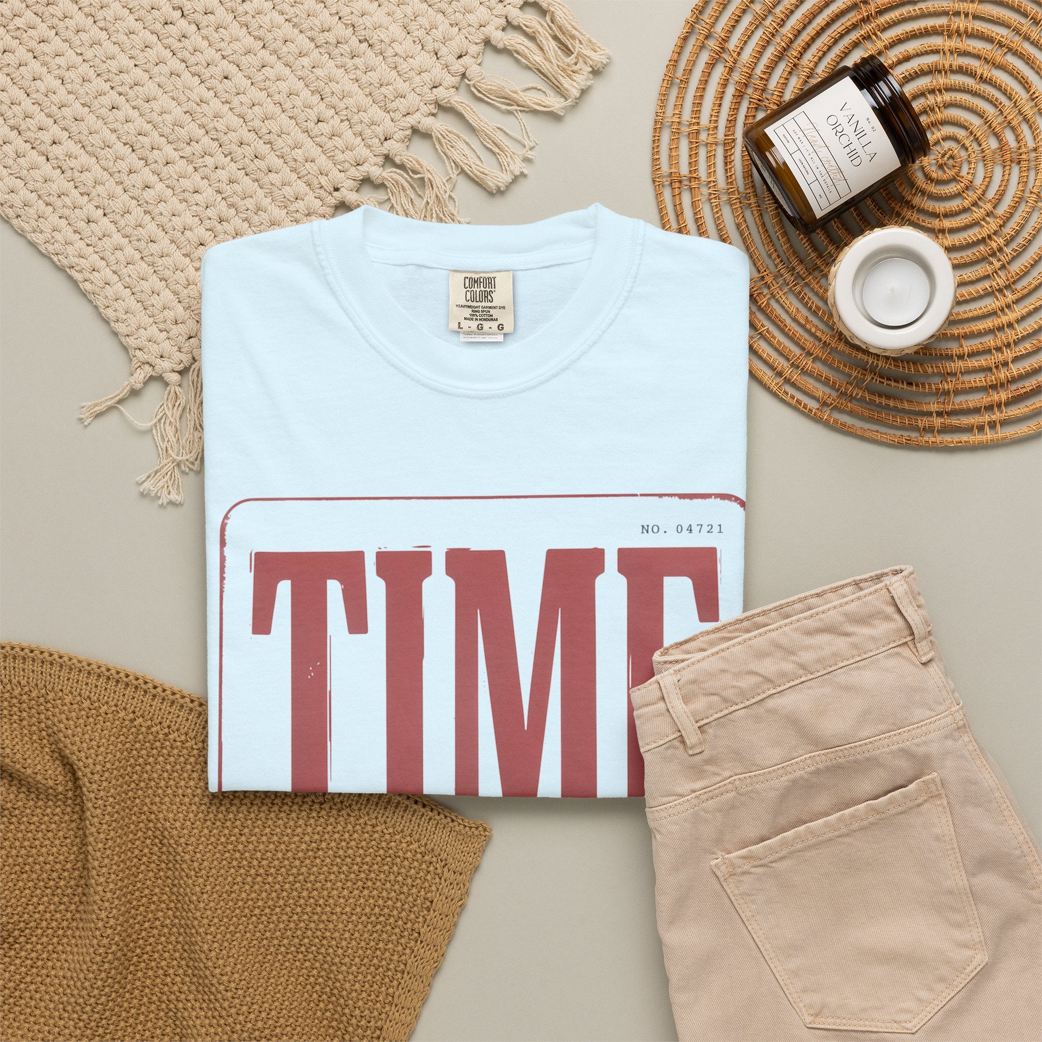 TIME Never Comes Again T-Shirt — Vintage Ticket Graphic Tee