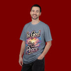T-Shirt — “In God the Heart Finds Peace” Religious Faith Tee