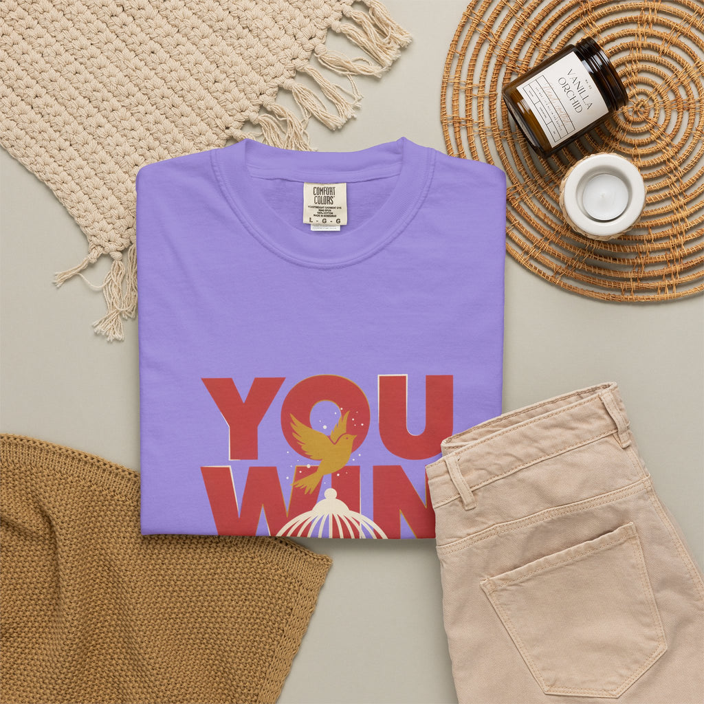 T-Shirt — "You Win When You Pray" Inspirational Faith Graphic Tee