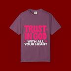 Trust in God T-Shirt — Retro Pink Faith Graphic Tee