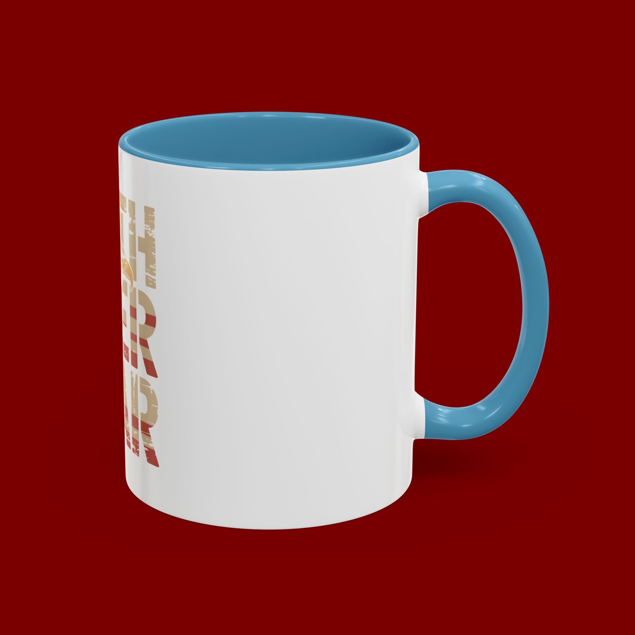 Faith Over Fear Mug — Patriotic Eagle Coffee Cup (11/15oz)