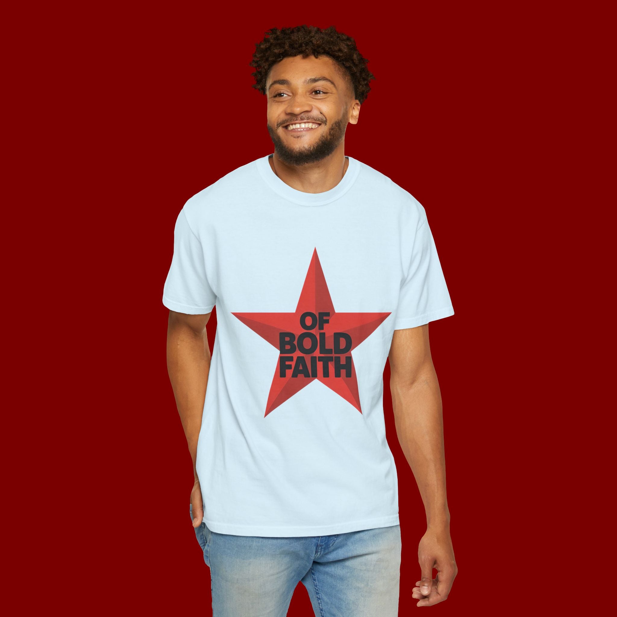Bold Faith Star T-Shirt — "Of Bold Faith" Graphic Tee