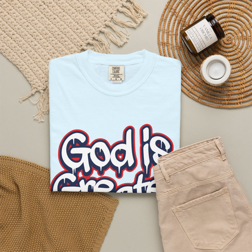 God Is Greater American Flag T-Shirt