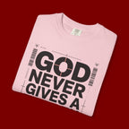 Christian Inspirational T-Shirt — "God Never Gives a Burden You Can't Bear" Motivational Tee