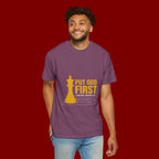 Put God First Chess King T-Shirt — Christian Faith Graphic Tee