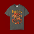 Positive Mind Positive Vibes Positive Life T-Shirt — Retro Daisy Graphic Tee