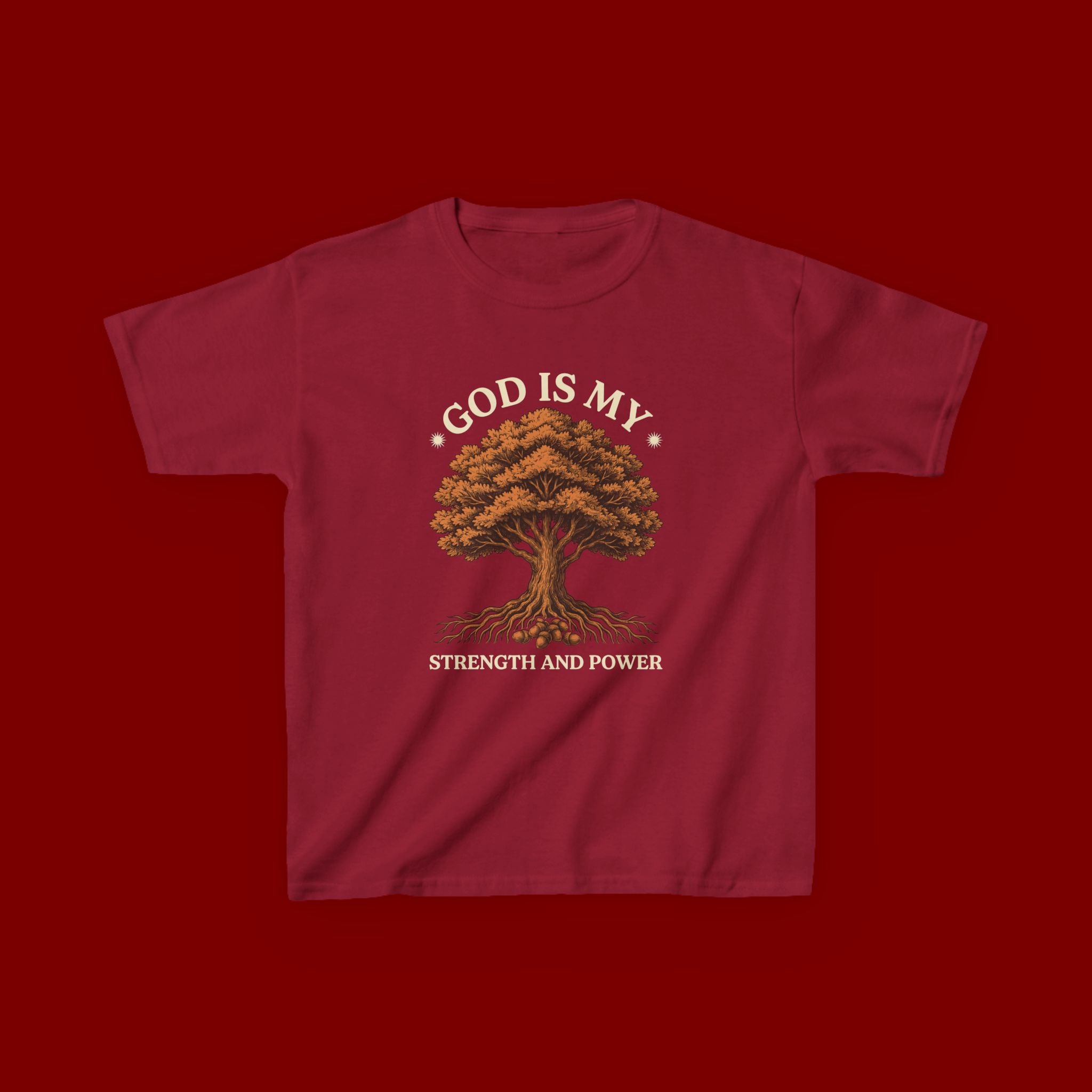 Autumn Oak Tree Kids T‑Shirt — Cozy Fall Nature Tee for Children