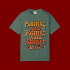 Positive Mind Positive Vibes Positive Life T-Shirt — Retro Daisy Graphic Tee