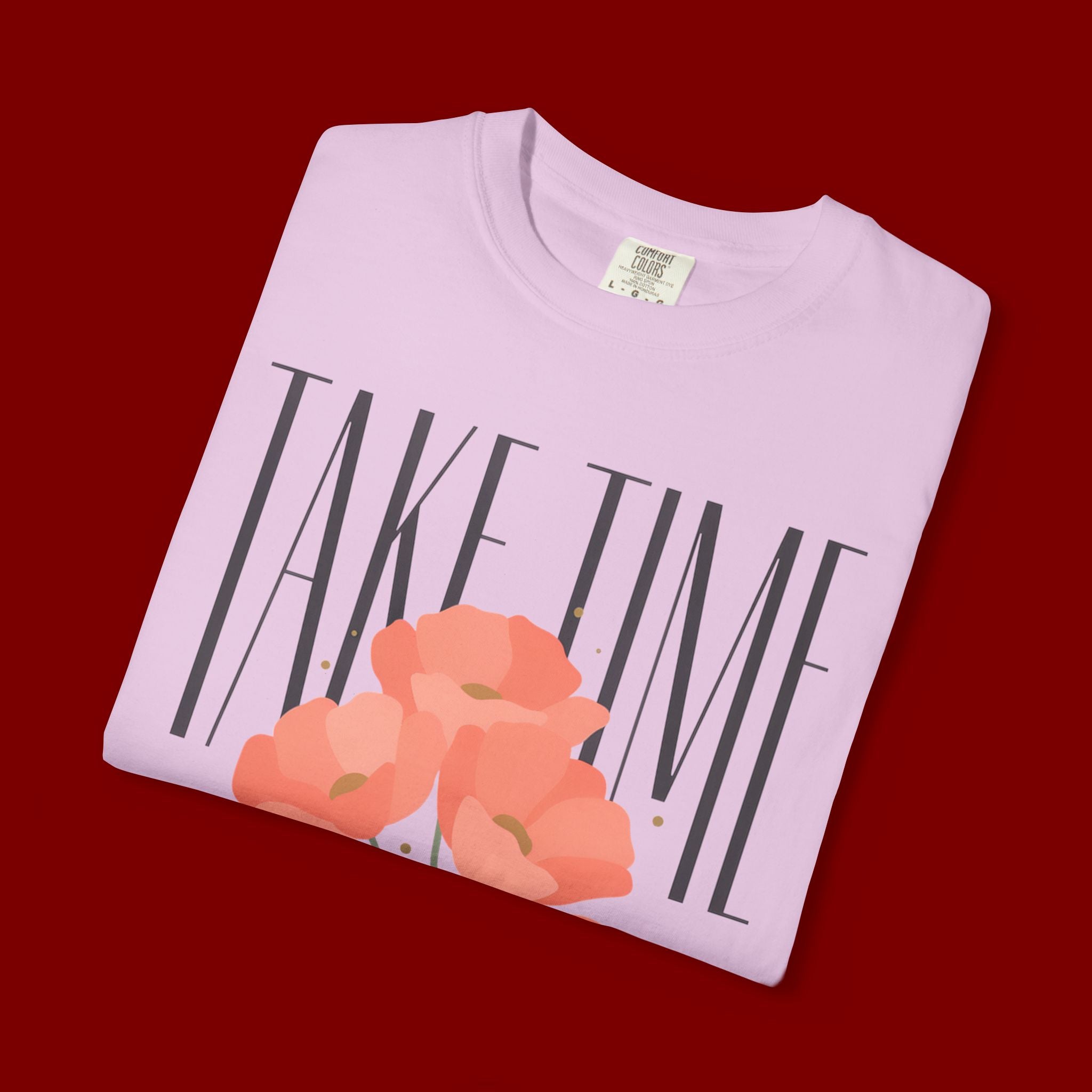 T-Shirt — "Take Time to Pray" Floral Christian Tee