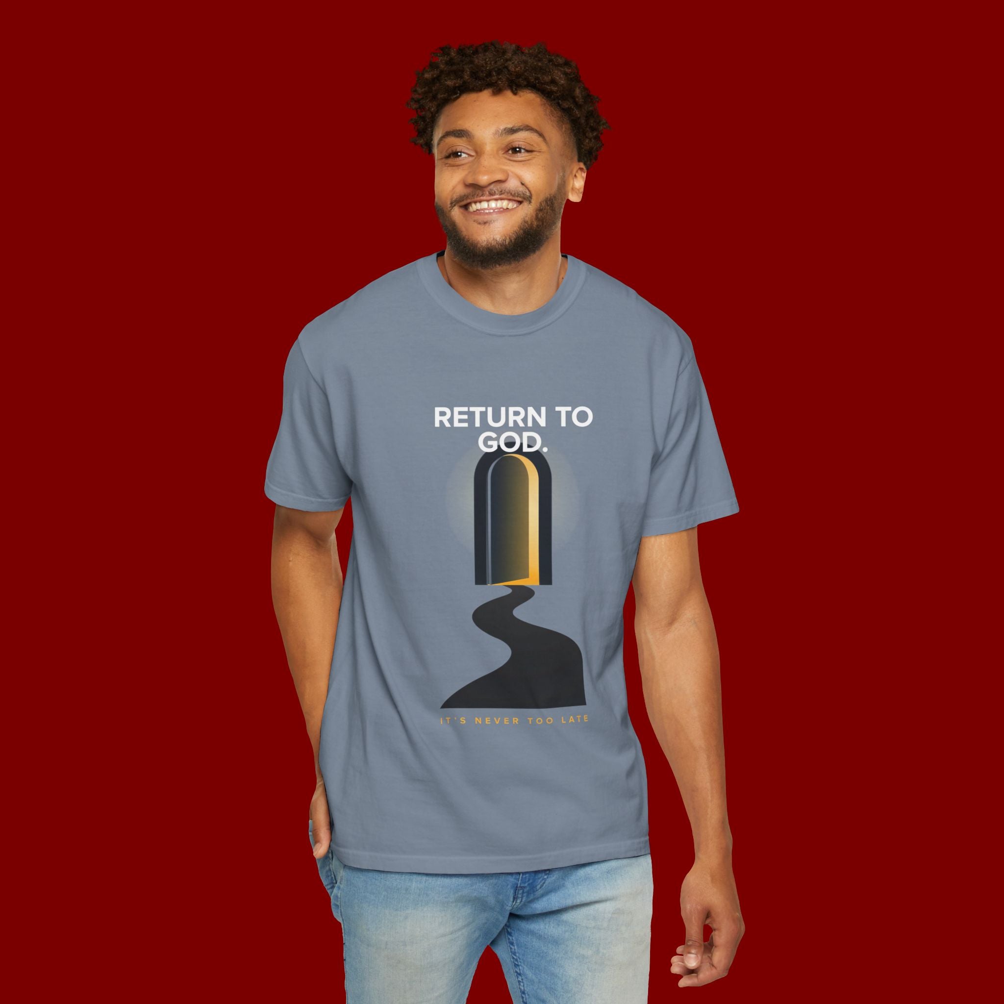 Mystic Doorway T-Shirt — Golden Arch Path Graphic Tee