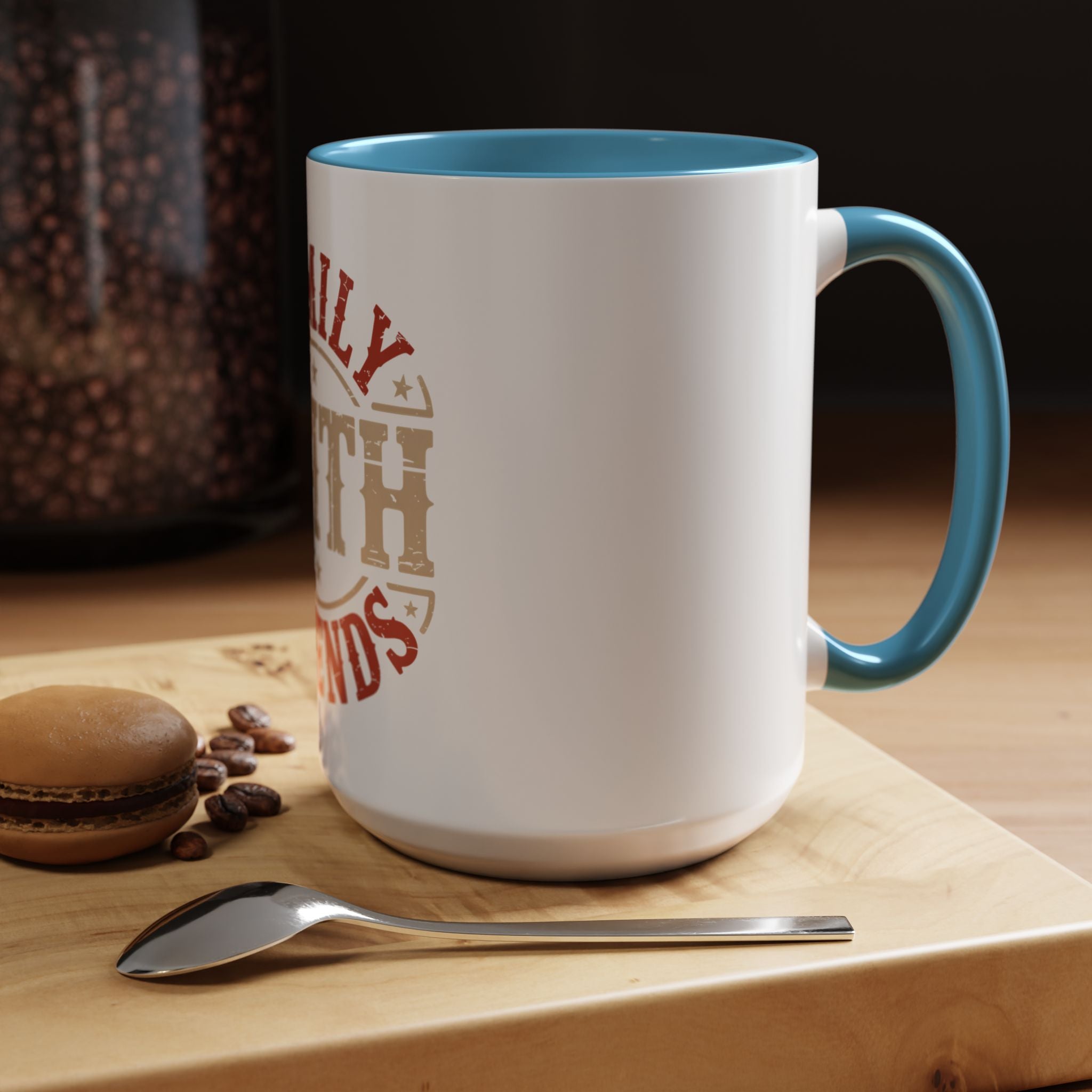 Faith Family Friends Accent Coffee Mug – Inspirational Religious Gift (11/15oz)