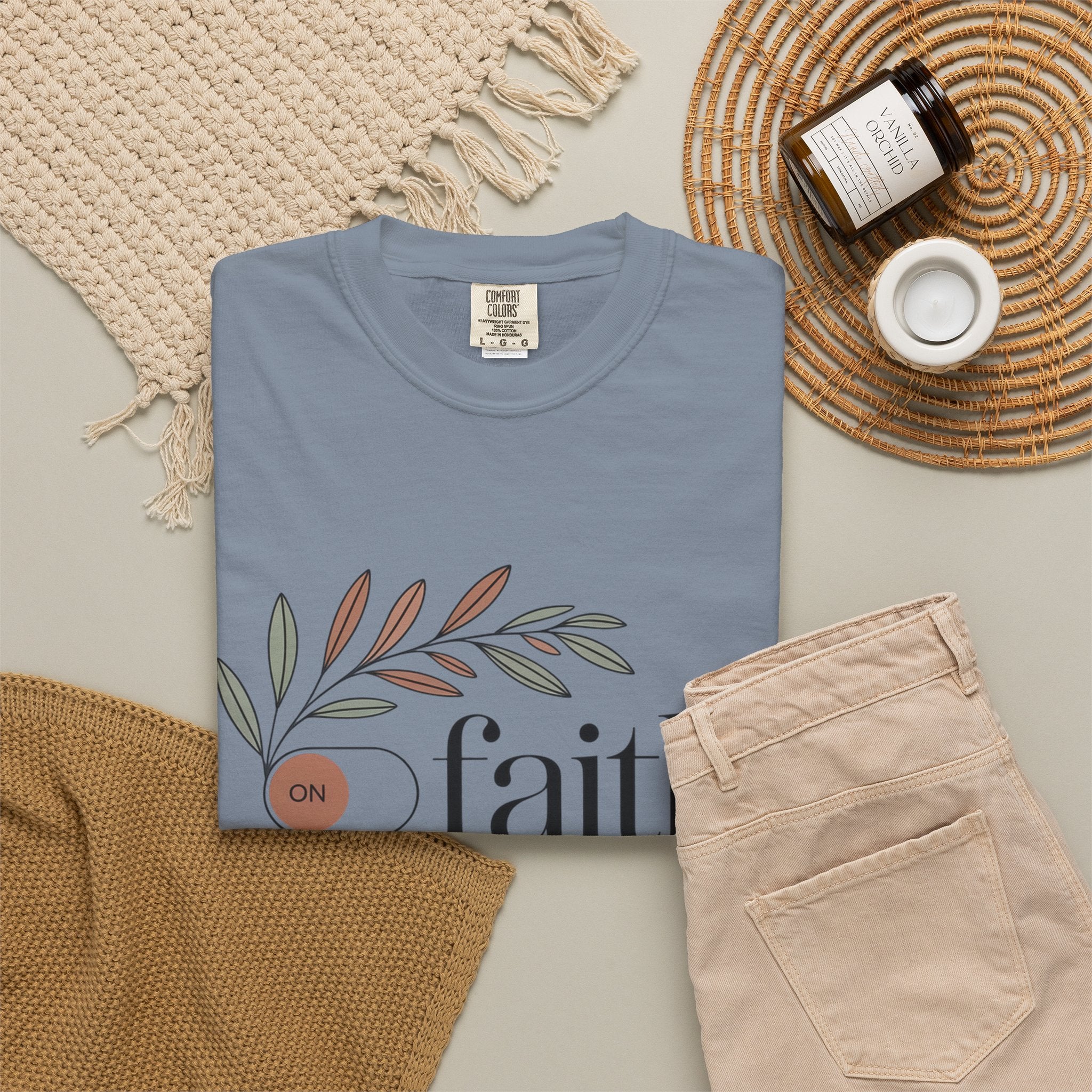 Faith Over Fear T‑Shirt — Inspirational Christian Tee with 'faith' and 'fear' Design