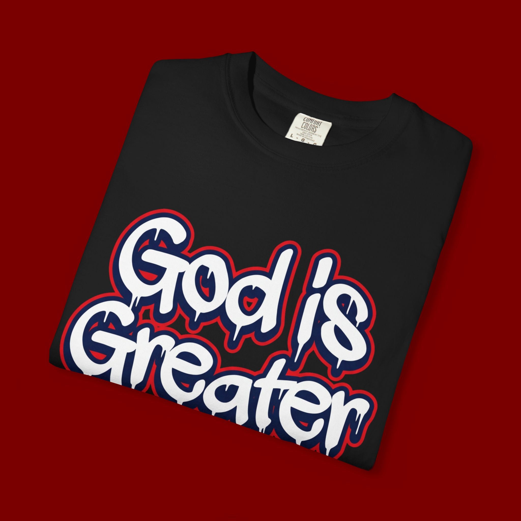 God Is Greater American Flag T-Shirt