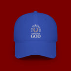 Baseball Cap — "All Strength Comes From God" Embroidered Faith Hat